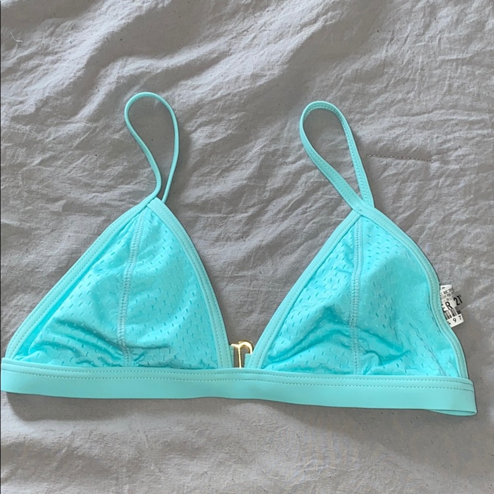 Aqua bikini top